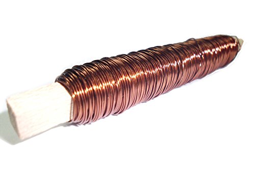 Dekolackdraht, Lackdraht Ø 0,5mm - 100gr. Holzstab in verschiedenen Farben. (Braun) von Buco der Draht