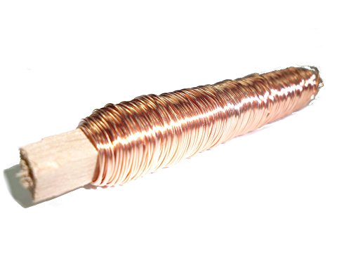 Dekolackdraht, Lackdraht Ø 0,5mm - 100gr. Holzstab in verschiedenen Farben. (Kupfer) von Buco der Draht