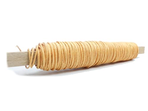 Papierwickeldraht 50gr. Holzstab - verschiedenen Farben (Orange) von Buco der Draht