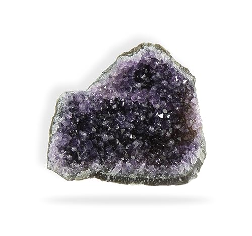 Budawi® Amethyst Drusenstück naturbelassen Drusensegment Rohstück unbehandelt (Größe M) von Budawi