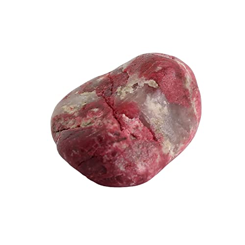 Budawi® Thulit Trommelstein 30-35 mm Naturstein in Handsteinqualität Lieferung im Organzasäckchen ideal für Achtsamkeit Meditation Energiestein oder als Geschenk von Budawi