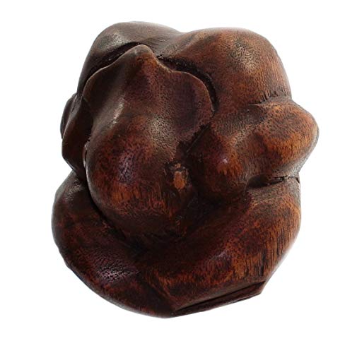 Budawi® Yogafigur (Yogiman) in Meditationshaltung Höhe ca. 9 cm Holzskulptur Holzfigur von Budawi