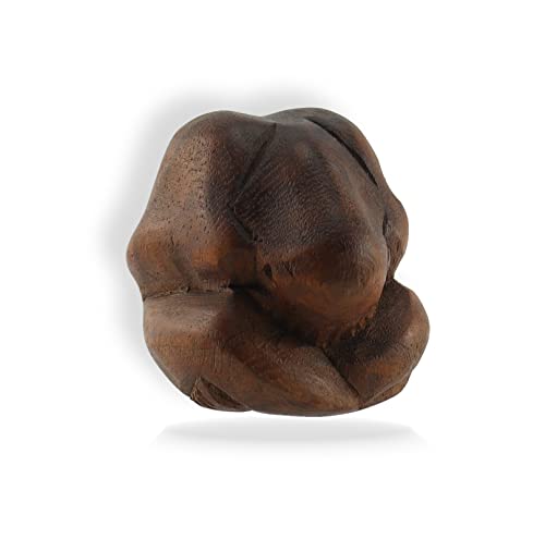 budawi® Yogafigur (Yogiman) in Meditationshaltung Höhe ca. 5 cm Holzskulptur Holzfigur Figur Yoga Feng Shui von budawi