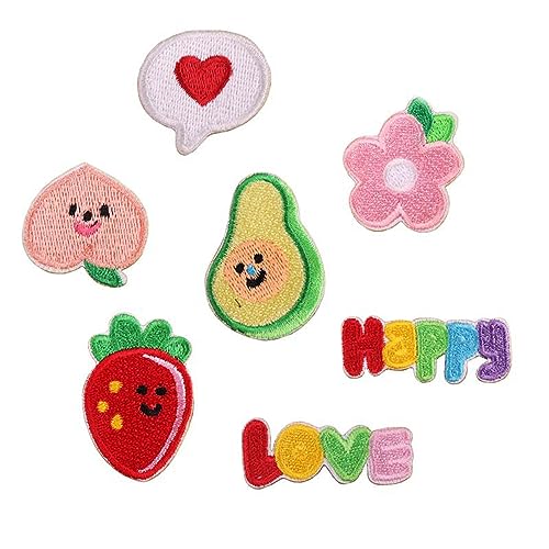 Buer Homie flicken zum aufbügeln kinder, patches zum aufbügeln, bügel patches (süße Patches 7 Stück) von Buer Homie
