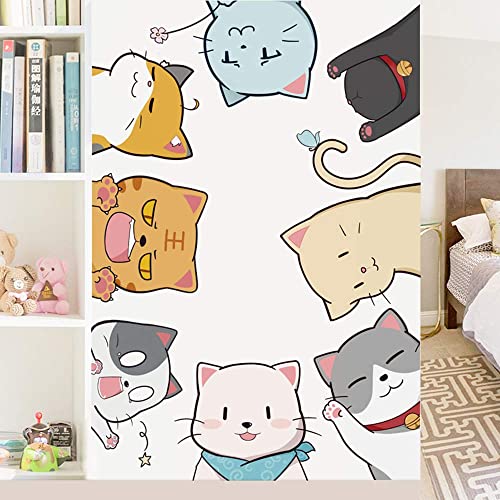 Buerhomie Wandtattoo Kinderzimmer, Katzen Wandsticker, selbstklebend und abnehmbar, Wanddeco für baby- & kleinkinderzimmer Jungen Mädchen Buerhomie Wandtattoo Kinderzimmer, Katzen Wandsticker, selbstklebend und abnehmbar, Wanddeco für baby- & kleinkinderzimmer Jungen Mädchen von Buer Homie