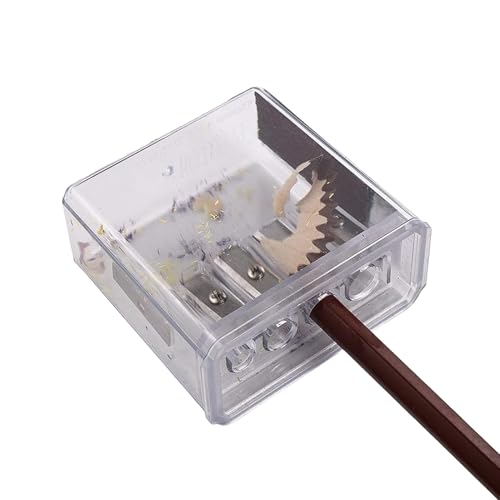 Buerfu Bleistiftspitzer-Handbuch, Bleistiftspitzer-Handheld - Farbbleistiftspitzer mit transparenter Abdeckung | Bleistiftspitzer mit langer Spitze, Handspitzer mit 4 Löchern für die Schule und zu Buerfu Bleistiftspitzer-Handbuch, Bleistiftspitzer-Handheld - Farbbleistiftspitzer mit transparenter Abdeckung | Bleistiftspitzer mit langer Spitze, Handspitzer mit 4 Löchern für die Schule und zu von Buerfu