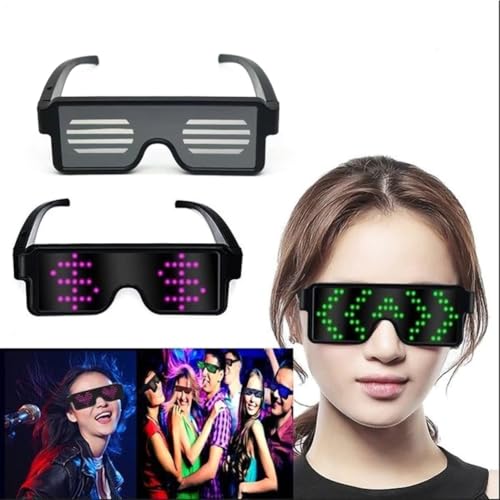 Buerfu LED-Sonnenbrille | LED Brillen Mit Leuchtfunktion - Kostümzubehör Foto Requisiten Für Jugendliche Erwachsene Kinder Party Feier Festival Festtagsfeier Buerfu LED-Sonnenbrille | LED Brillen Mit Leuchtfunktion - Kostümzubehör Foto Requisiten Für Jugendliche Erwachsene Kinder Party Feier Festival Festtagsfeier von Buerfu