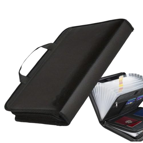 Buerfu -Organizer – Tragbarer Dokumenten-Organizer, tragbarer -Aktenordner für Klassenzimmer, Business, Uni, Zuhause, Schule, Reisen von Buerfu