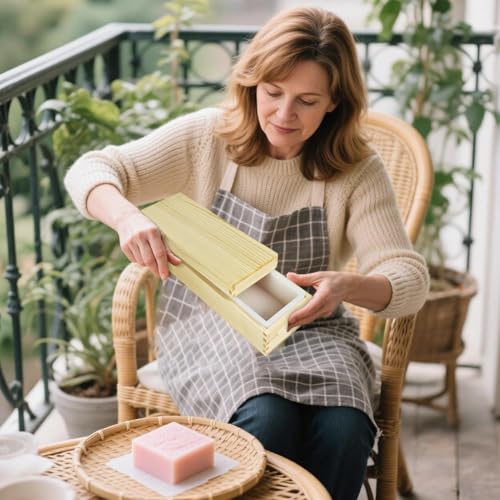 Buerfu Silikone Seifenformen - Silikonformen Zur Seifenherstellung,1300ml Förmchen Mit Einfacher Entformung Für Handarbeit Projekte Wie Handgemachte Schokolade Kuchen Pudding von Buerfu