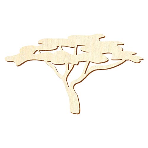 Afrikanischer Holz Baum - Deko Zuschnitte Größenauswahl, Größe:28cm, Pack mit:1 Stück von Bütic GmbH