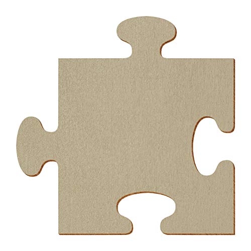 Bronzenes Holz Puzzle - 5-50cm - Deko Zuschnitte Größenauswahl, Höhe x Breite:25 x 25cm von Bütic GmbH