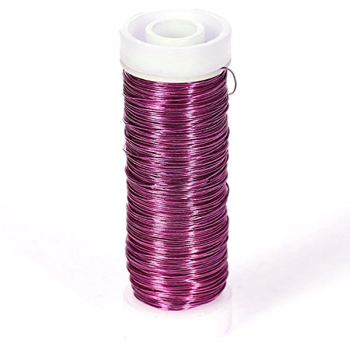 Bütic Draht - Bindedraht - Wickeldraht - Basteldraht 0,34mm Ø - 50m, Farbe:Pink von Bütic GmbH
