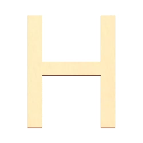 Bütic GmbH Holz Buchstaben - Arial - Wunschtext/Schriftzug mit Größenauswahl, Größe:10cm, Buchstaben:großes H von Bütic GmbH