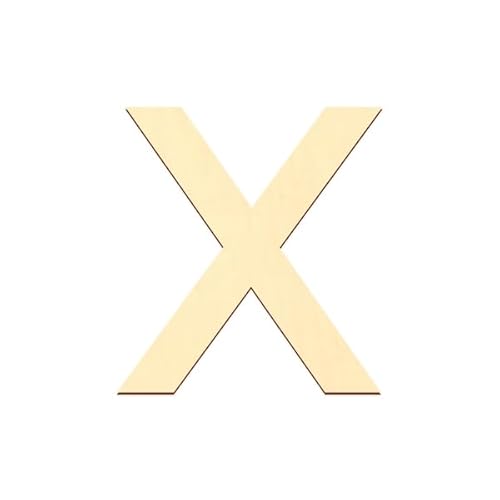 Bütic GmbH Holz Buchstaben - Arial - Wunschtext/Schriftzug mit Größenauswahl, Größe:5cm, Buchstaben:kleines x von Bütic GmbH