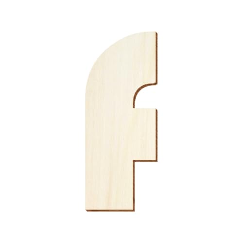 Bütic GmbH Holz Buchstaben - Bauhaus93 - Wunschtext/Schriftzug mit Größenauswahl, Größe:10cm, Buchstaben:kleines f von Bütic GmbH