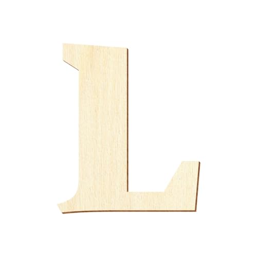 Bütic GmbH Holz Buchstaben - Senza Bella Black - Wunschtext/Schriftzug mit Größenauswahl, Größe:10cm, Buchstaben:großes L von Bütic GmbH
