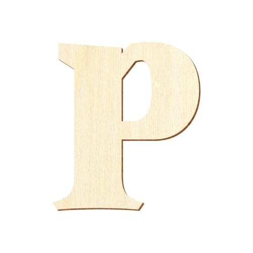 Bütic GmbH Holz Buchstaben - Senza Bella Black - Wunschtext/Schriftzug mit Größenauswahl, Größe:10cm, Buchstaben:großes P von Bütic GmbH