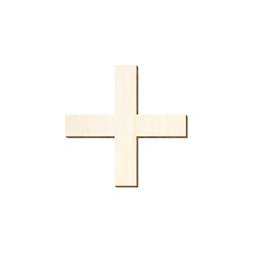 Bütic GmbH Holz Zahlen - Arial - inkl. Satz- und Sonderzeichen - Größenauswahl, Größe:15cm, Zahlen/Sonderzeichen:Plus von Bütic GmbH