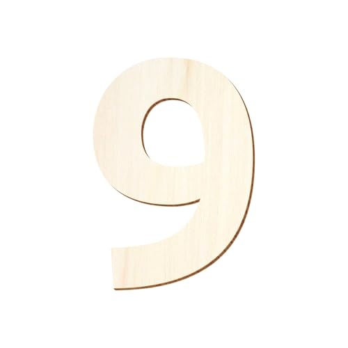Bütic GmbH Holz Zahlen - Ubuntu - inkl. Satz- und Sonderzeichen - Größenauswahl, Größe:5cm, Zahlen/Sonderzeichen:9 von Bütic GmbH