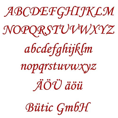 Bütic GmbH Plexiglas® Buchstaben rot - MT - 3mm Acrylglas Wunschtext/Schriftzug, Größe:Höhe 10cm, Buchstaben:großes S von Bütic GmbH