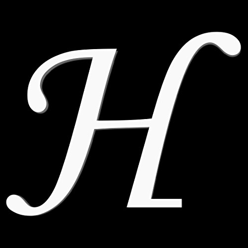 Bütic GmbH Plexiglas® Buchstaben weiß - MT - 3mm Acrylglas Wunschtext/Schriftzug, Größe:Höhe 10cm, Buchstaben:großes H von Bütic GmbH