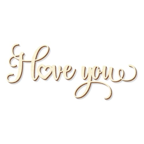 Bütic GmbH Schriftzug 'I Love You' in Sperrholz Natur in verschiedenen Längen, Schriftzuglänge:20cm lang Bütic GmbH Schriftzug 'I Love You' in Sperrholz Natur in verschiedenen Längen, Schriftzuglänge:20cm lang von Bütic GmbH