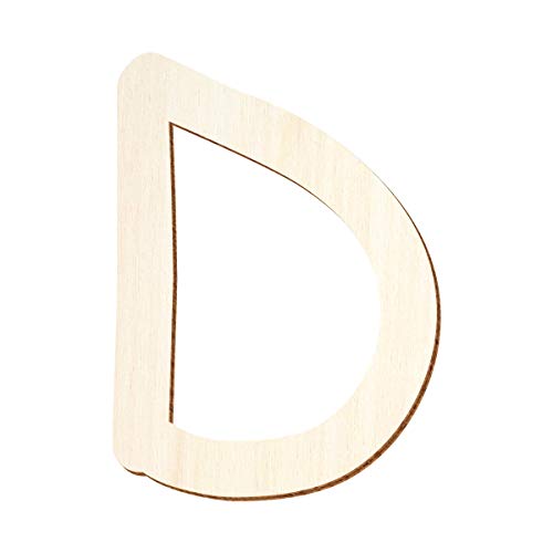 Bütic GmbH Selbstklebende Holz Buchstaben - Comic Sans - Wunschtext/Schriftzug mit Größenauswahl, Größe:5cm, Buchstaben:großes D von Bütic GmbH