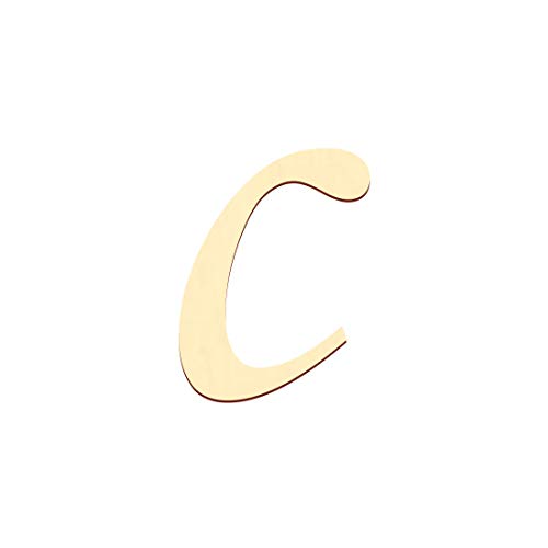 Bütic GmbH Selbstklebende Holz Buchstaben - MT - Wunschtext/Schriftzug mit Größenauswahl, Größe:10cm, Buchstaben:kleines c von Bütic GmbH