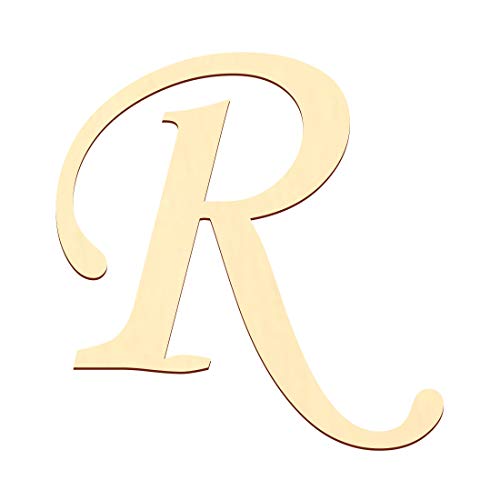 Bütic GmbH Selbstklebende Holz Buchstaben - MT - Wunschtext/Schriftzug mit Größenauswahl, Größe:20cm, Buchstaben:großes R von Bütic GmbH