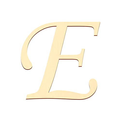 Bütic GmbH Selbstklebende Holz Buchstaben - MT - Wunschtext/Schriftzug mit Größenauswahl, Größe:5cm, Buchstaben:großes E von Bütic GmbH