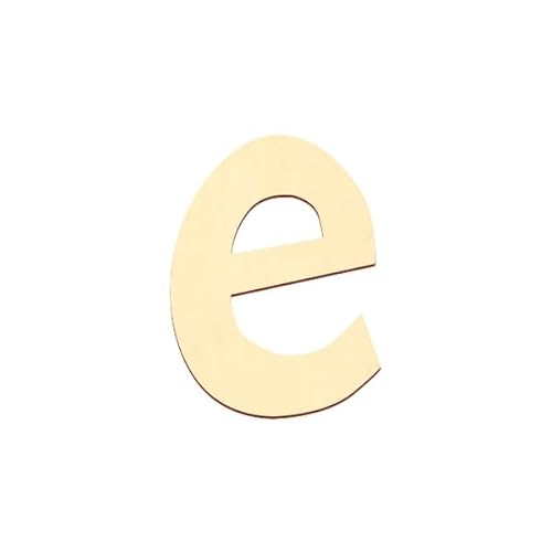Bütic GmbH Sperrholz Buchstaben - Anatawa - Wunschtext/Schriftzug mit Größenauswahl - Pappel 3mm, Größe:5cm, Buchstaben:kleines e von Bütic GmbH