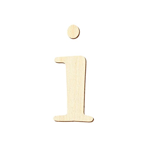Bütic GmbH Sperrholz Buchstaben - Magnolia - Wunschtext/Schriftzug mit Auswahl - Pappel 3mm, Größe:10cm, Buchstaben:kleines i von Bütic GmbH