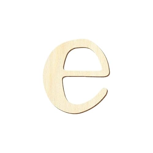 Bütic GmbH Sperrholz Buchstaben - Magnolia - Wunschtext/Schriftzug mit Auswahl - Pappel 3mm, Größe:5cm, Buchstaben:kleines e von Bütic GmbH
