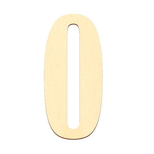Bütic GmbH Sperrholz Zahlen - Western/Marlboro - inkl. Satz- und Sonderzeichen Größenauswahl - Pappel 3mm, Größe:10cm, Zahlen/Sonderzeichen:0 von Bütic GmbH