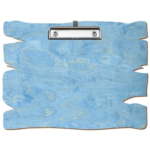 Bütic Holz Klemmbrett Holzbrettform Hellblau für DIN A3 A4 A5 A6 aus 3mm Birkensperrholz und mit widerstandsfähigem Klarlack versiegelt, Format:A4 quer, Klemme:Bügelklemme Silber Stifthalter Bütic Holz Klemmbrett Holzbrettform Hellblau für DIN A3 A4 A5 A6 aus 3mm Birkensperrholz und mit widerstandsfähigem Klarlack versiegelt, Format:A4 quer, Klemme:Bügelklemme Silber Stifthalter von Bütic GmbH
