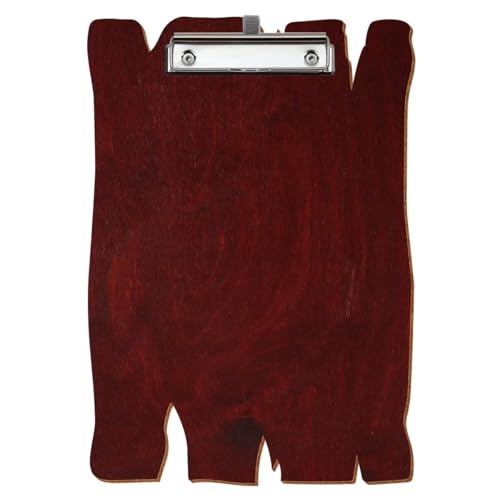 Bütic Holz Klemmbrett Holzbrettform Mahagoni für DIN A3 A4 A5 A6 aus 3mm Birkensperrholz mit widerstandsfähigem Klarlack versiegelt, Format:A4 hoch, Klemme:Bügelklemme Silber Stifthalter Bütic Holz Klemmbrett Holzbrettform Mahagoni für DIN A3 A4 A5 A6 aus 3mm Birkensperrholz mit widerstandsfähigem Klarlack versiegelt, Format:A4 hoch, Klemme:Bügelklemme Silber Stifthalter von Bütic GmbH