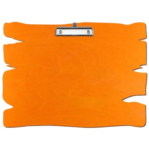 Bütic Holz Klemmbrett Holzbrettform Orange - für DIN A3 A4 A5 A6 aus 3mm Birkensperrholz und mit widerstandsfähigem Klarlack versiegelt, Format:A3 quer, Klemme:Bügelklemme Silber Stifthalter Bütic Holz Klemmbrett Holzbrettform Orange - für DIN A3 A4 A5 A6 aus 3mm Birkensperrholz und mit widerstandsfähigem Klarlack versiegelt, Format:A3 quer, Klemme:Bügelklemme Silber Stifthalter von Bütic GmbH