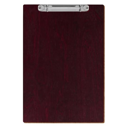 Bütic Holz Klemmbrett Ringbuch Brett farbig - für DIN A3 A4 A5 aus 3 mm Birkensperrholz und mit widerstandsfähigem Klarlack versiegelt, Format:A4 hoch, Farbe:Violett von Bütic GmbH