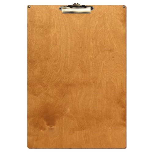 Bütic Holz Klemmbrett Standardform Birnbaum für DIN A3 A4 A5 A6 mit 2 Ösen aus 3 mm starkem Birkensperrholz mit Klarlack versiegelt, Format:A3 hoch, Klemme:Zahnklemme antik Bütic Holz Klemmbrett Standardform Birnbaum für DIN A3 A4 A5 A6 mit 2 Ösen aus 3 mm starkem Birkensperrholz mit Klarlack versiegelt, Format:A3 hoch, Klemme:Zahnklemme antik von Bütic GmbH