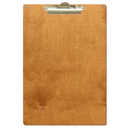 Bütic Holz Klemmbrett Standardform Birnbaum für DIN A3 A4 A5 A6 mit 2 Ösen aus 3 mm starkem Birkensperrholz mit Klarlack versiegelt, Format:A4 hoch, Klemme:Zahnklemme gold Bütic Holz Klemmbrett Standardform Birnbaum für DIN A3 A4 A5 A6 mit 2 Ösen aus 3 mm starkem Birkensperrholz mit Klarlack versiegelt, Format:A4 hoch, Klemme:Zahnklemme gold von Bütic GmbH