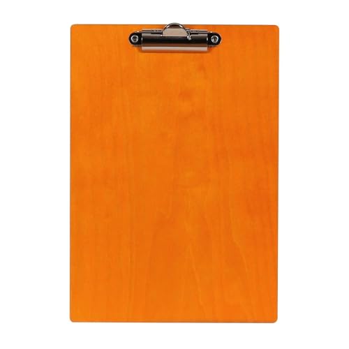 Bütic Holz Klemmbrett Standardform Clipboard A4 aus 3 mm Birkensperrholz und mit widerstandsfähigem Klarlack versiegelt, Farbe:Orange Bütic Holz Klemmbrett Standardform Clipboard A4 aus 3 mm Birkensperrholz und mit widerstandsfähigem Klarlack versiegelt, Farbe:Orange von Bütic GmbH