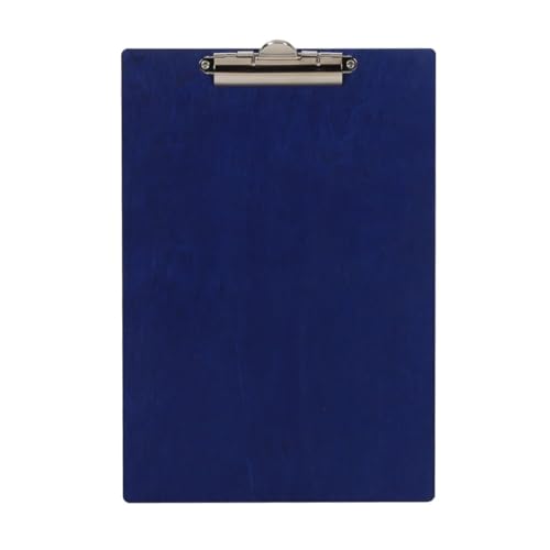 Bütic Holz Klemmbrett Standardform Clipboard A5 aus 3 mm Birkensperrholz und mit widerstandsfähigem Klarlack versiegelt, Farbe:Blau von Bütic GmbH