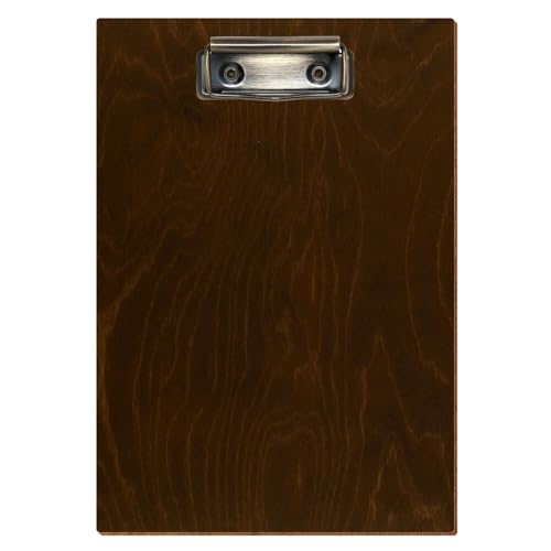 Bütic Holz Klemmbrett Standardform Eiche dunkel für DIN A3 A4 A5 A6 aus 3 mm Birkensperrholz und mit widerstandsfähigem Klarlack versiegelt, Format:A5 hoch, Klemme:Bügelklemme antik Bütic Holz Klemmbrett Standardform Eiche dunkel für DIN A3 A4 A5 A6 aus 3 mm Birkensperrholz und mit widerstandsfähigem Klarlack versiegelt, Format:A5 hoch, Klemme:Bügelklemme antik von Bütic GmbH