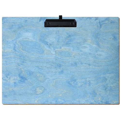 Bütic Holz Klemmbrett Standardform Hellblau für DIN A3 A4 A5 A6 aus 3 mm Birkensperrholz und mit widerstandsfähigem Klarlack versiegelt, Format:A3 quer, Klemme:Bügelklemme Schwarz Stifthalter Bütic Holz Klemmbrett Standardform Hellblau für DIN A3 A4 A5 A6 aus 3 mm Birkensperrholz und mit widerstandsfähigem Klarlack versiegelt, Format:A3 quer, Klemme:Bügelklemme Schwarz Stifthalter von Bütic GmbH