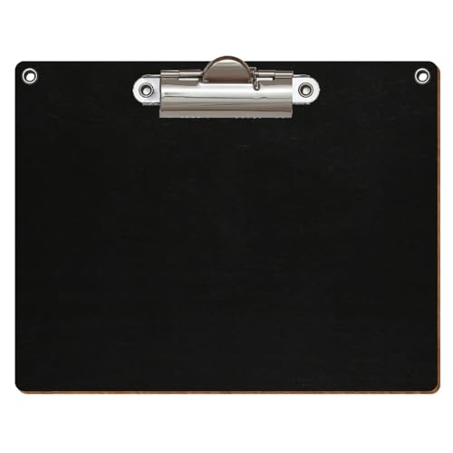 Bütic Holz Klemmbrett Standardform Schwarz für DIN A3 A4 A5 A6 mit 2 Ösen aus 3 mm starkem Birkensperrholz mit Klarlack versiegelt, Format:A6 quer, Klemme:Zahnklemme silber Bütic Holz Klemmbrett Standardform Schwarz für DIN A3 A4 A5 A6 mit 2 Ösen aus 3 mm starkem Birkensperrholz mit Klarlack versiegelt, Format:A6 quer, Klemme:Zahnklemme silber von Bütic GmbH