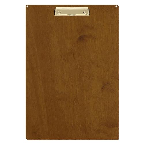 Bütic Holz Klemmbrett Standardform Teak für DIN A3 A4 A5 A6 mit 2 Ösen aus 3 mm starkem Birkensperrholz mit Klarlack versiegelt, Format:A3 hoch, Klemme:Bügelklemme gold Bütic Holz Klemmbrett Standardform Teak für DIN A3 A4 A5 A6 mit 2 Ösen aus 3 mm starkem Birkensperrholz mit Klarlack versiegelt, Format:A3 hoch, Klemme:Bügelklemme gold von Bütic GmbH