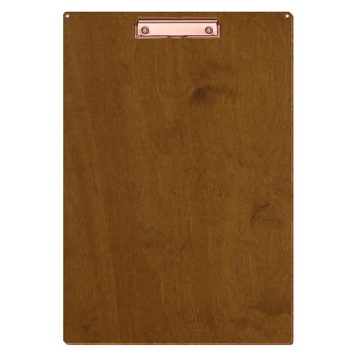 Bütic Holz Klemmbrett Standardform Teak für DIN A3 A4 A5 A6 mit 2 Ösen aus 3 mm starkem Birkensperrholz mit Klarlack versiegelt, Format:A3 hoch, Klemme:Bügelklemme roségold Bütic Holz Klemmbrett Standardform Teak für DIN A3 A4 A5 A6 mit 2 Ösen aus 3 mm starkem Birkensperrholz mit Klarlack versiegelt, Format:A3 hoch, Klemme:Bügelklemme roségold von Bütic GmbH