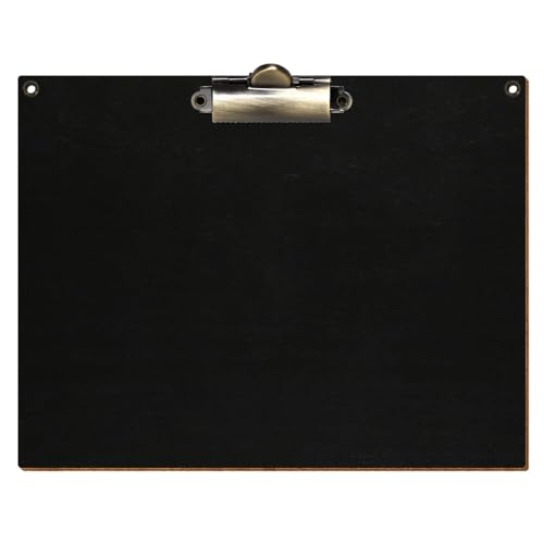 Bütic Holz Klemmbrett Standardform Schwarz für DIN A3 A4 A5 A6 mit 2 Ösen aus 3 mm starkem Birkensperrholz mit Klarlack versiegelt, Format:A5 quer, Klemme:Zahnklemme antik Bütic Holz Klemmbrett Standardform Schwarz für DIN A3 A4 A5 A6 mit 2 Ösen aus 3 mm starkem Birkensperrholz mit Klarlack versiegelt, Format:A5 quer, Klemme:Zahnklemme antik von Bütic GmbH