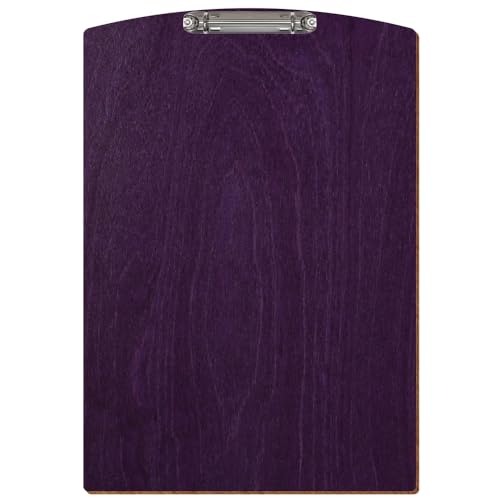 Bütic Holz Ringbuchbrett Segmentform farbig - für DIN A3 A4 A5 aus 3mm Birkensperrholz und mit widerstandsfähigem Klarlack versiegelt, Format:A3 hoch, Farbe:Lila von Bütic GmbH