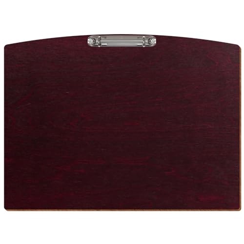 Bütic Holz Ringbuchbrett Segmentform farbig - für DIN A3 A4 A5 aus 3mm Birkensperrholz und mit widerstandsfähigem Klarlack versiegelt, Format:A3 quer, Farbe:Violett von Bütic GmbH